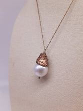 将图片加载到图库查看器,Collana bronzo e perla scaramozza VULCANO