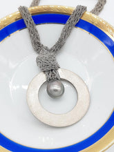 Carica l'immagine nel visualizzatore di Gallery, Collana argento e Perla Tahiti