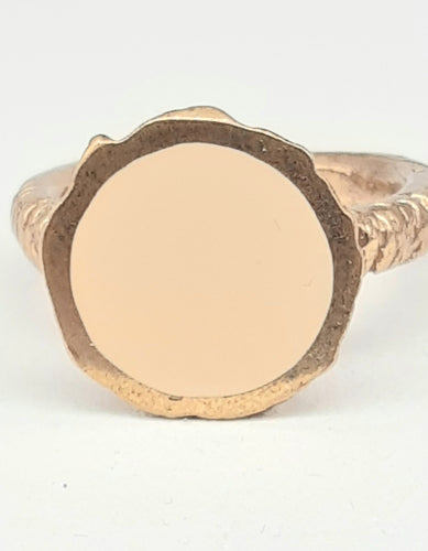 Anello  bronzo e smalto  CREMA size 19