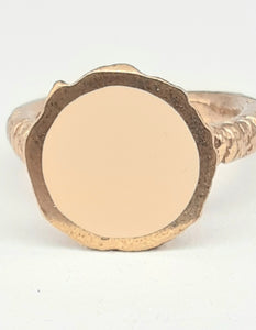 Anello bronzo e smalto CREMA size 15,5