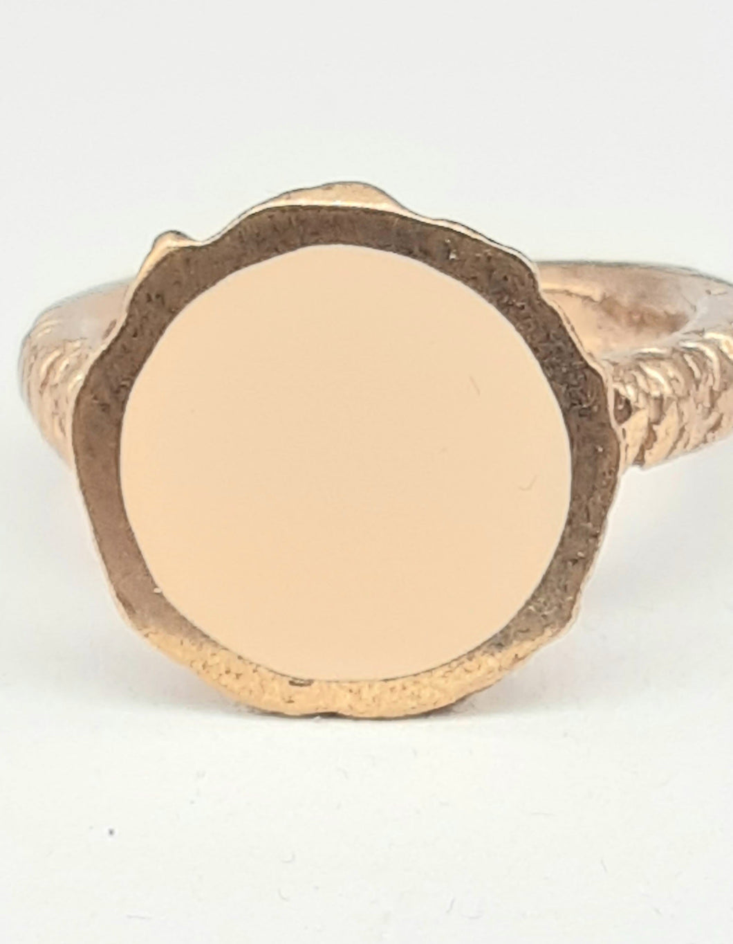 Anello bronzo e smalto CREMA size 15,5