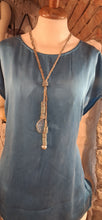 Carica l'immagine nel visualizzatore di Gallery, Collana LENTE silver pelle