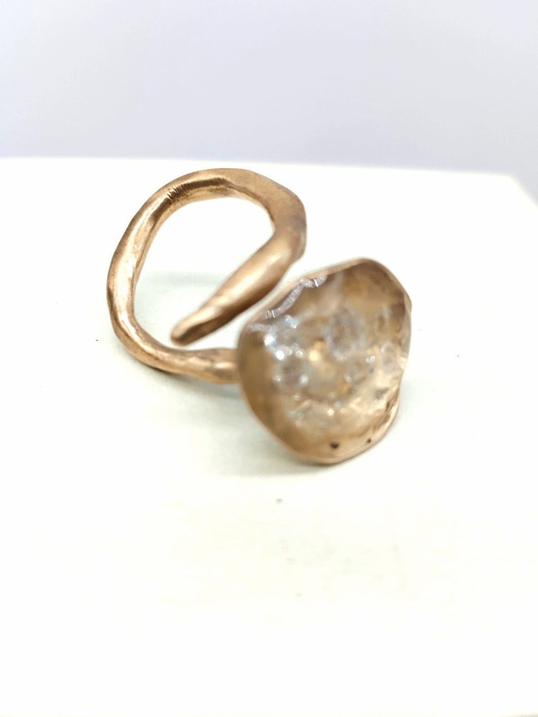 Anello bronzo e smalto, ANEMONE CRISTALLI size 8