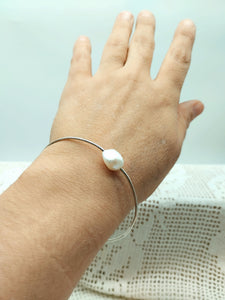 Bracciale argento e perla STAR