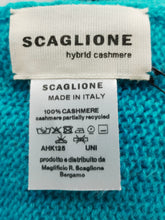 Carica l&#39;immagine nel visualizzatore di Gallery, Sciarpa Cashmere TURQUOISE