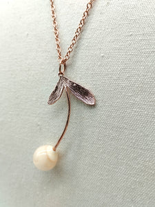 Collana vetro LIBELLULA Crema