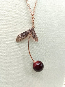 Collana vetro LIBELLULA Bordeaux