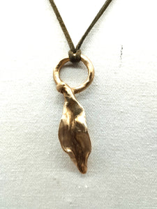 Collana bronzo FOGLIA