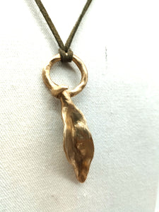 Collana bronzo FOGLIA