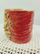 将图片加载到图库查看器，Bracciale bronzo e smalto BAHARY Red