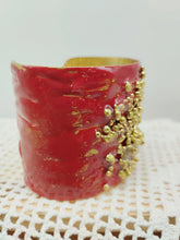 将图片加载到图库查看器，Bracciale bronzo e smalto BAHARY Red