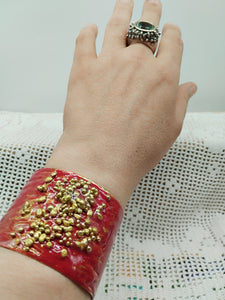 Bracciale bronzo e smalto BAHARY Red