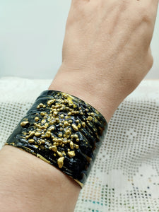 Bracciale bronzo e smalto BAHARY nero