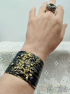 Bracciale bronzo e smalto BAHARY nero