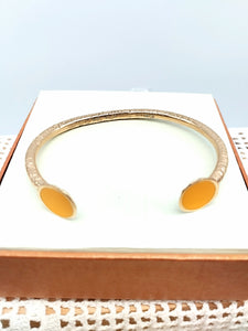 Bracciale bronzo e smalto GIALLO