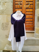 Carica l&#39;immagine nel visualizzatore di Gallery, Sciarpa Cashmere BLU NAVY