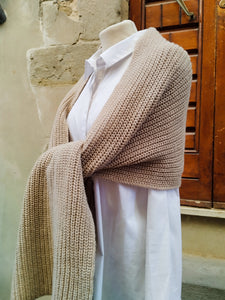 Sciarpa Cashmere Spighe SAND