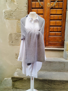 Sciarpa Cashmere Spighe GREY