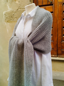 Sciarpa Cashmere Spighe GREY