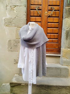 Sciarpa Cashmere Spighe GREY