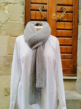 Carica l&#39;immagine nel visualizzatore di Gallery, Sciarpa Cashmere Spighe GREY