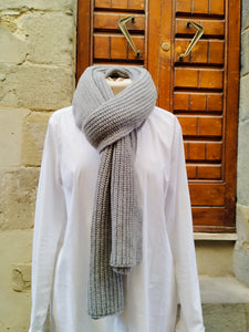 Sciarpa Cashmere Spighe GREY