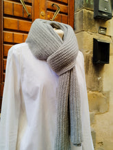 Carica l&#39;immagine nel visualizzatore di Gallery, Sciarpa Cashmere Spighe GREY