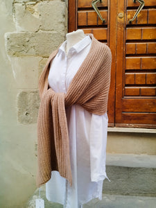 Sciarpa Cashmere Spighe CARAMEL