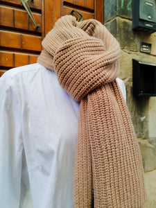 Sciarpa Cashmere Spighe CARAMEL