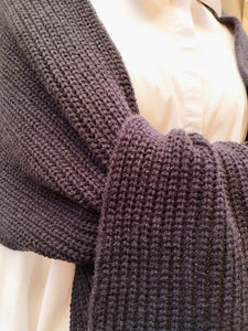 Sciarpa Cashmere Spighe BLU NAVY