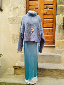 Maxi Pull Cashmere Muline DENIM