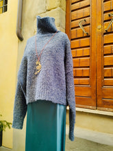 Carica l&#39;immagine nel visualizzatore di Gallery, Maxi Pull Cashmere Muline DENIM