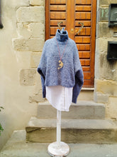 Carica l&#39;immagine nel visualizzatore di Gallery, Maxi Pull Cashmere Muline DENIM