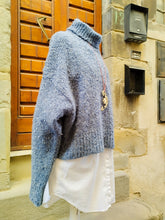 Carica l&#39;immagine nel visualizzatore di Gallery, Maxi Pull Cashmere Muline DENIM