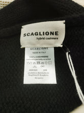 Carica l&#39;immagine nel visualizzatore di Gallery, Sciarpa Cashmere Costine BLACK