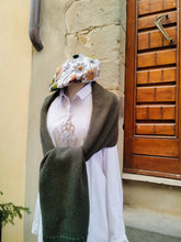 Carica l&#39;immagine nel visualizzatore di Gallery, Sciarpa Cashmere Costine GREEN ARMY