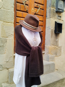 Sciarpa Cashmere Costine EBANO