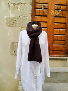 Sciarpa Cashmere Costine EBANO