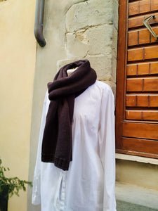 Sciarpa Cashmere Costine EBANO