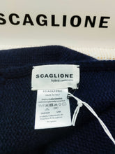 Carica l&#39;immagine nel visualizzatore di Gallery, Sciarpa Cashmere Costine BLU NAVY