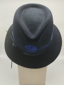 Cappello - Winter's hat BLU Dipinto a mano