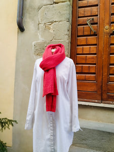 Sciarpa Merino e Cashmere Rosso scarlatto