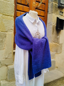 Sciarpa Merino e Cashmere BLUE ROYAL