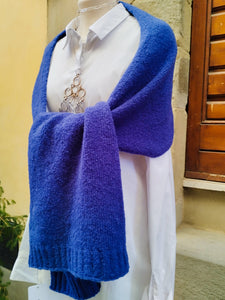 Sciarpa Merino e Cashmere BLUE ROYAL