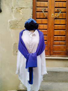 Sciarpa Merino e Cashmere BLUE ROYAL