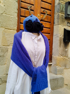 Sciarpa Merino e Cashmere BLUE ROYAL