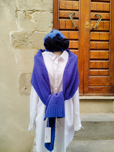 Sciarpa Merino e Cashmere BLUE ROYAL