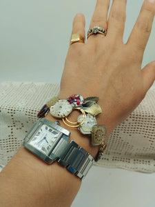 Bracciale con orologi 73 FIORI  ROSSI