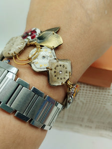 Bracciale con orologi 73 FIORI  ROSSI