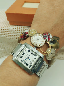 Bracciale con orologi 73 FIORI  ROSSI